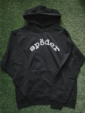 Real Black VVS Sp5der Hoodie Size Meduim